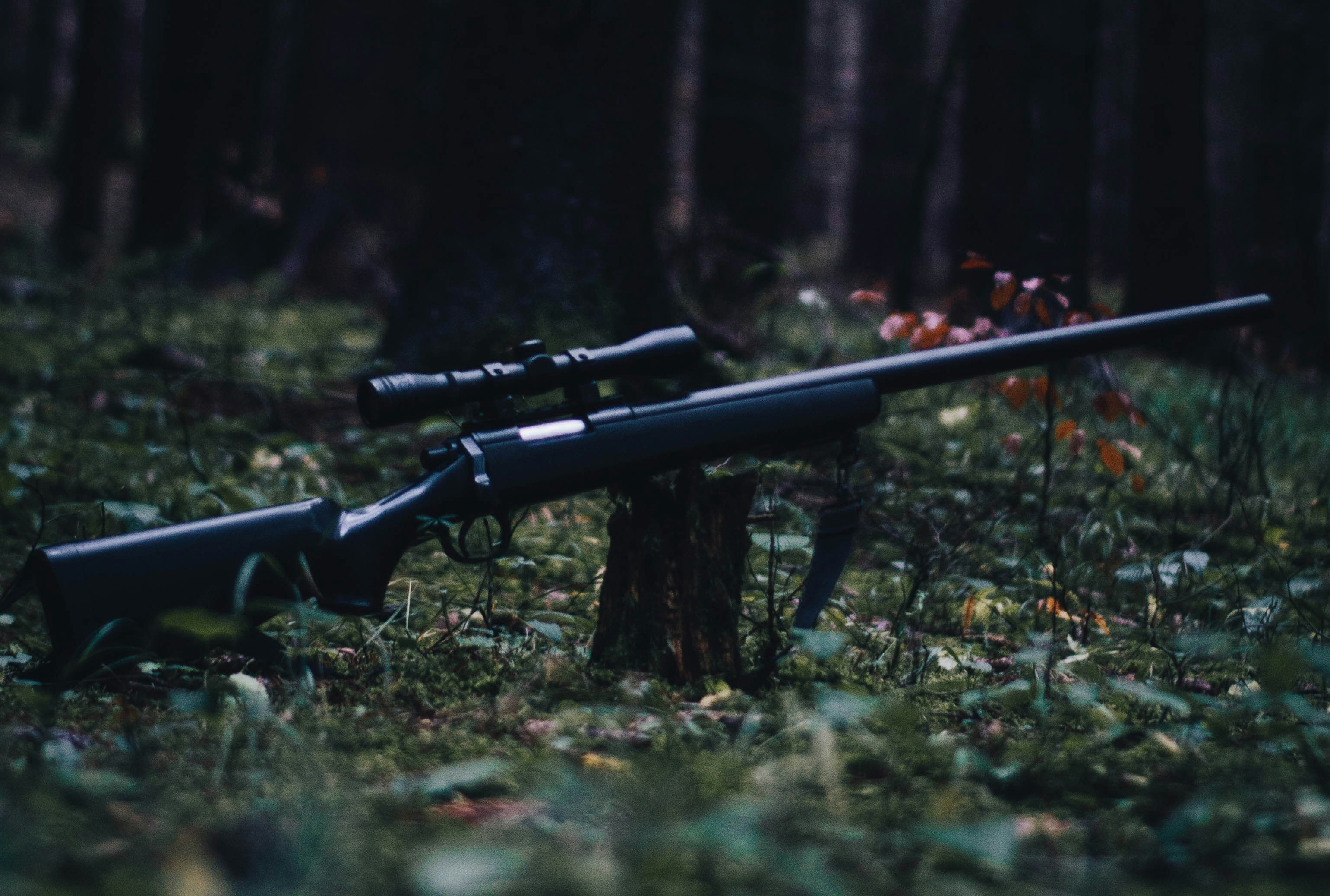 Expert gunsmith at work